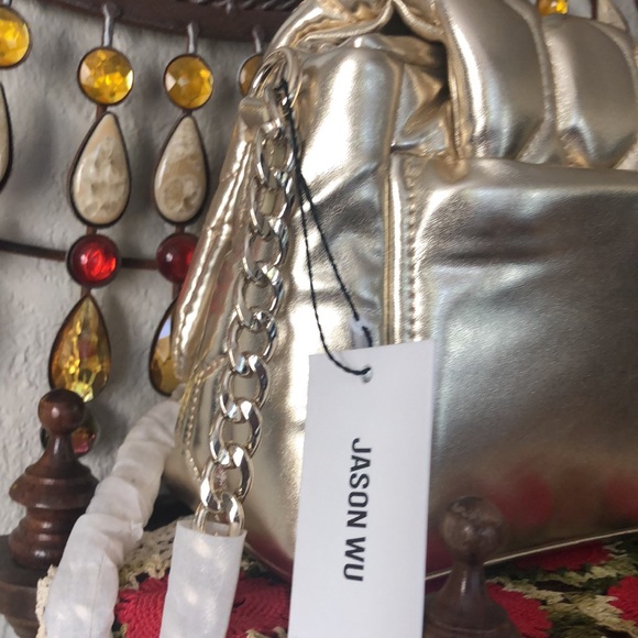 NWT Jason Wu Vegan Leather Quilted Shoulder Handbag - Picture 4 of 7